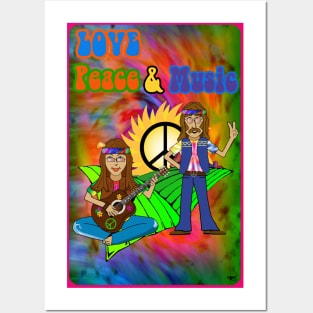 Love, Peace & Music Posters and Art